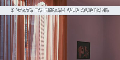 5 ways to REFASH Old Curtains