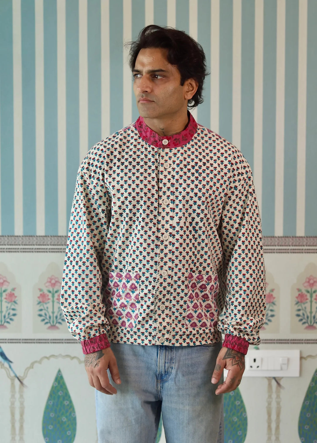 'Gulab' Unisex Khadi Overshirt