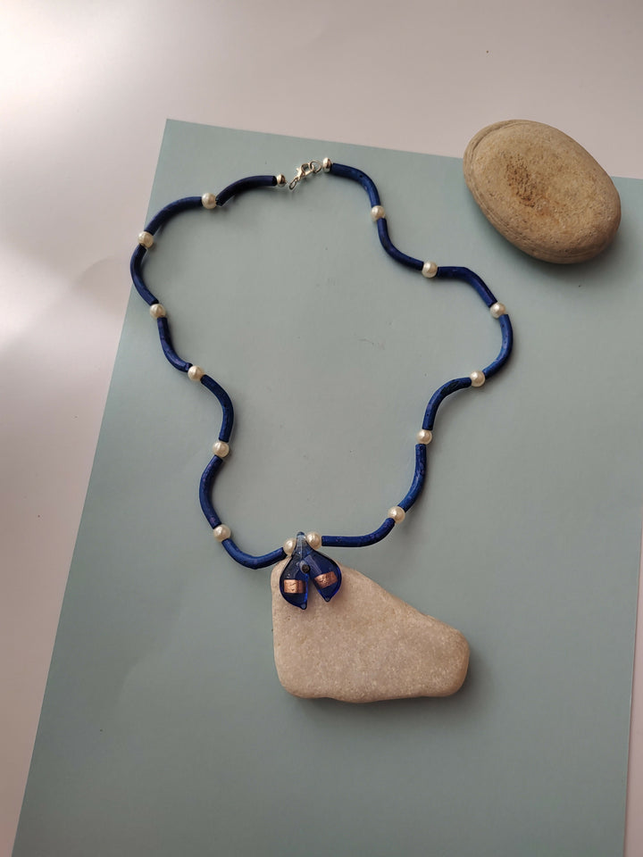 Indigo shore necklace