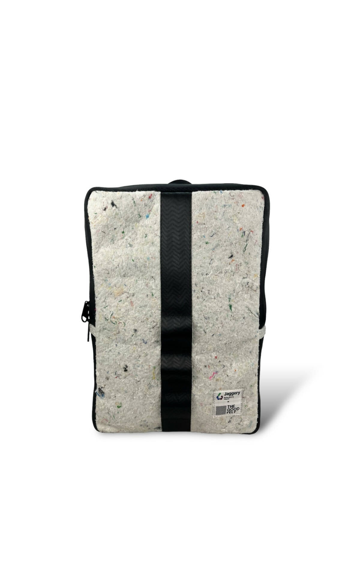 White & Black Laptop Backpack