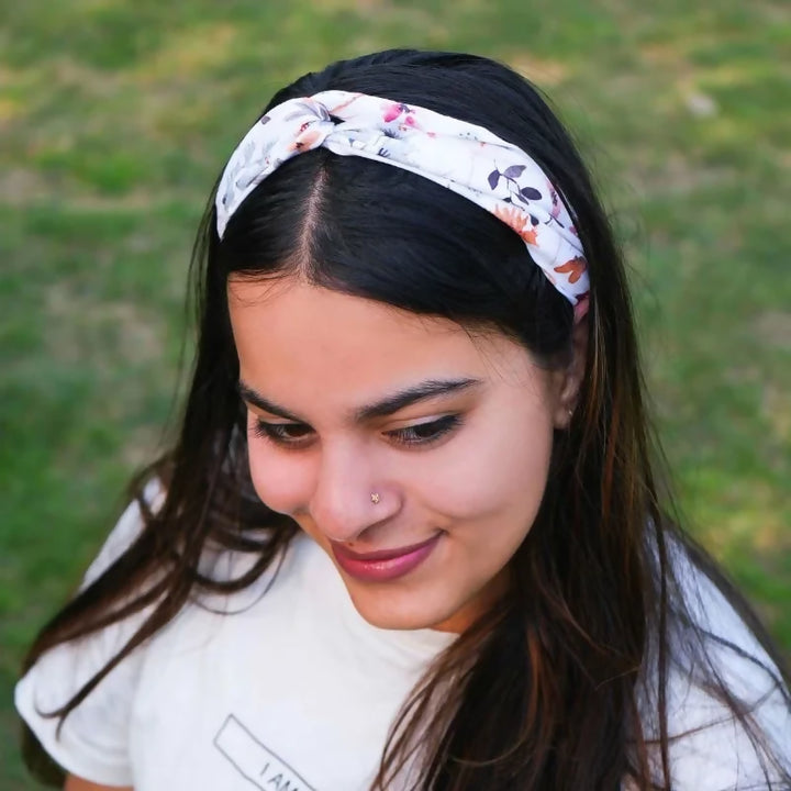 Floral Twisted Knot Headband