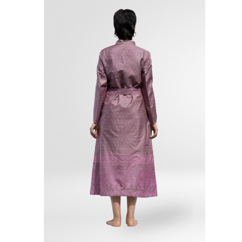 Pink Kunzite Shirt Collar Dress