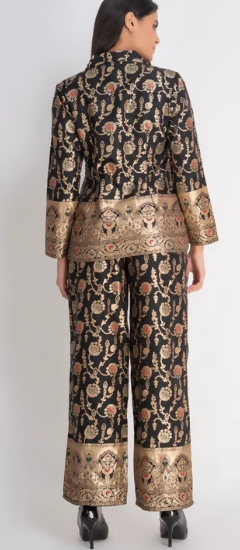 Midnight Brocade Pant Suit