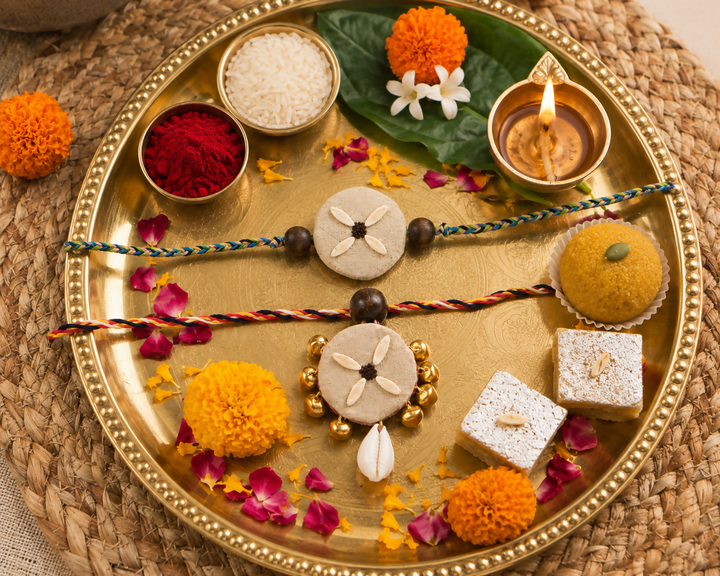 Plantable Bhai-Bhabhi Rakhi & Lumba Set