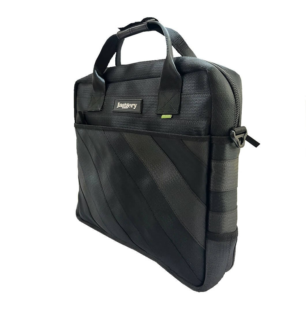 Noir Pilot's Everyday Laptop Bag in All Black