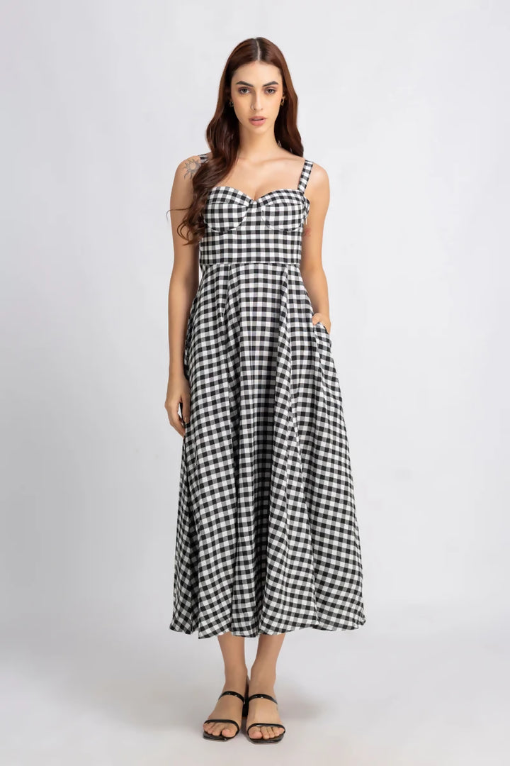 Monochrome Melody Dress