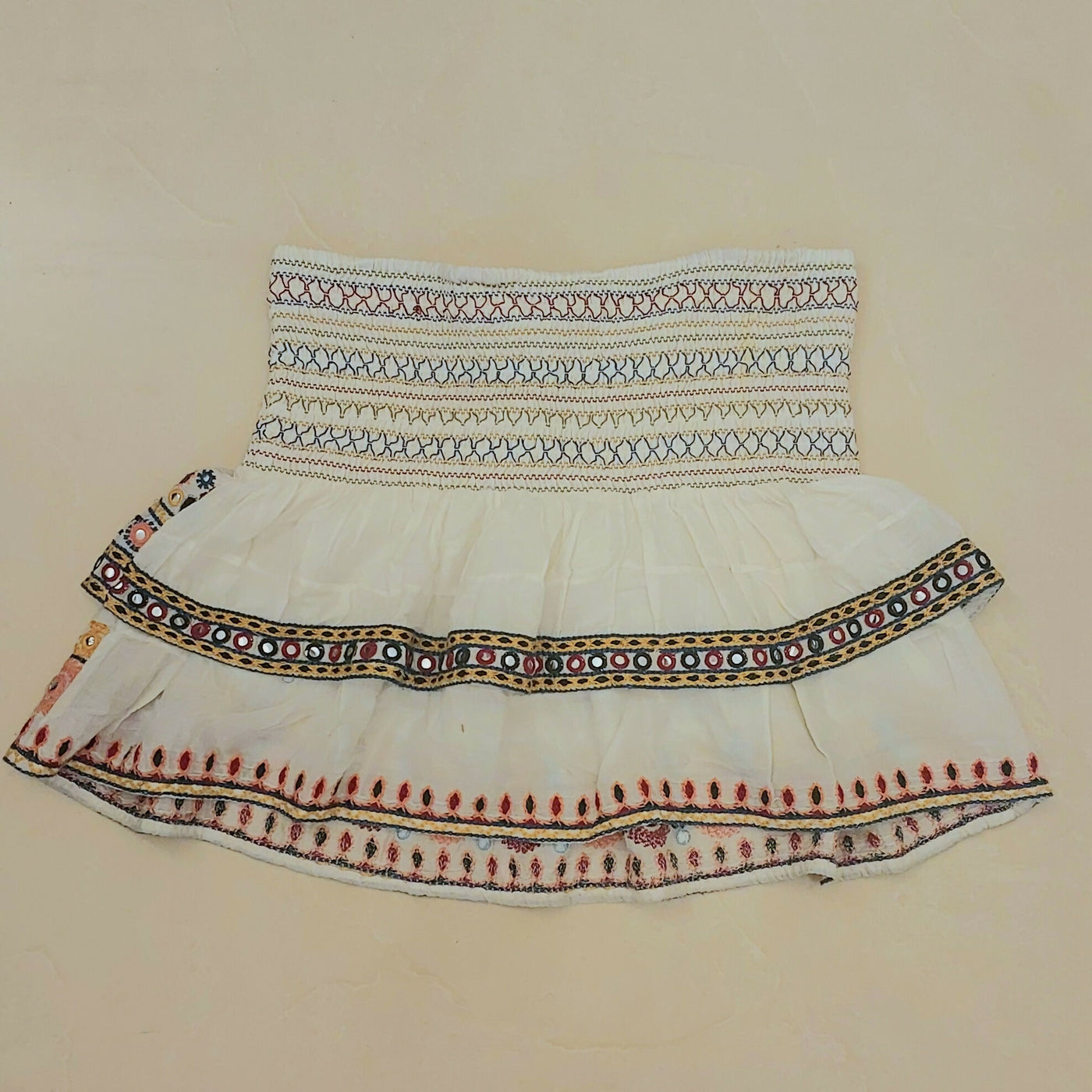 Embroidered Tube Top