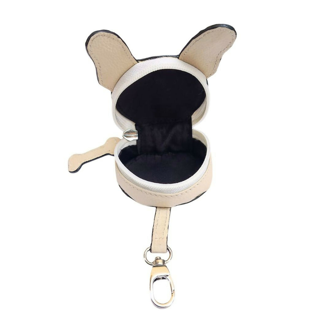 Hachiko Keyring Beige
