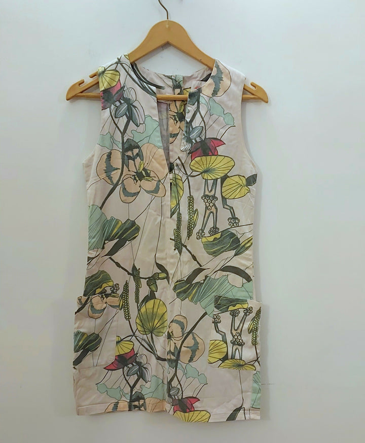 Printed Sleeveless Top