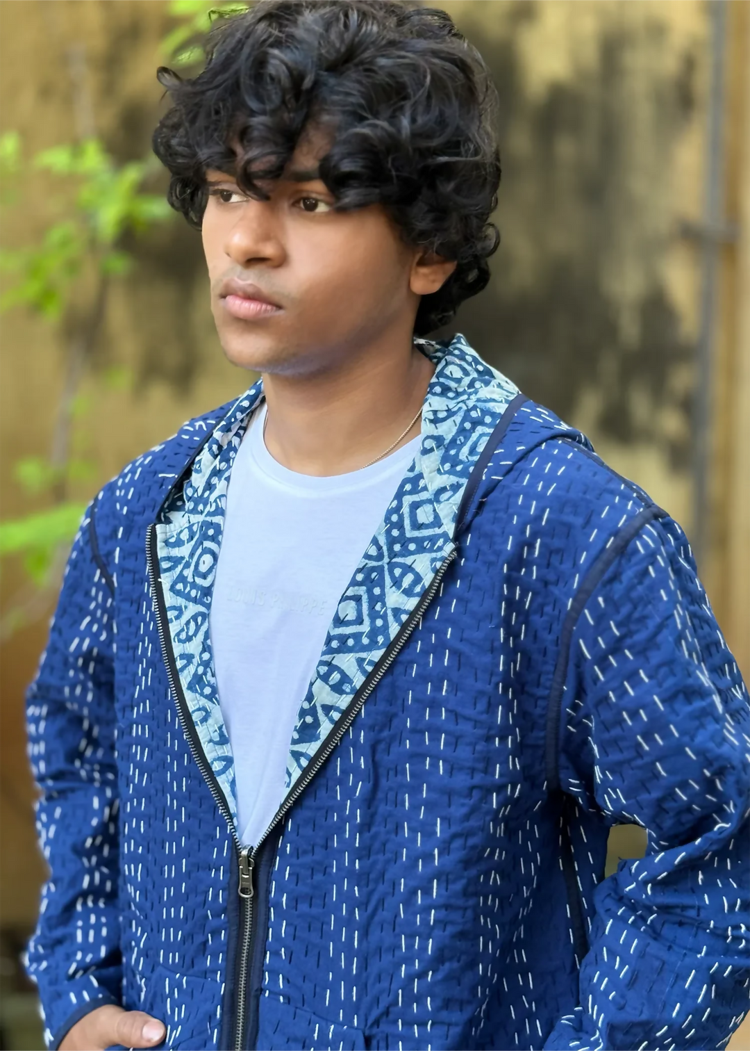 Vayu Reversible Hooded Jacket - Neel