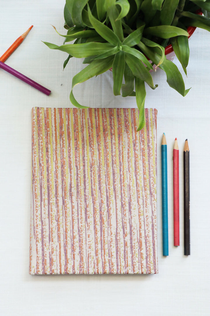 Purple & Orange Stripes Notebook