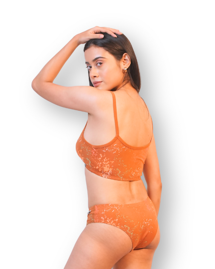 Aquamarine Organic Cotton Lingerie Set