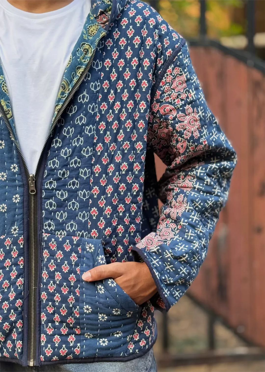 Vayu Reversible Hoodie (Quilted) - Baag