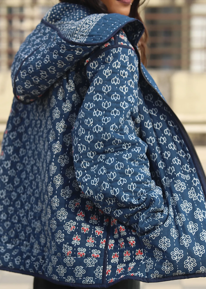 Vayu Reversible Hooded Jacket (Quilted) - Kairi