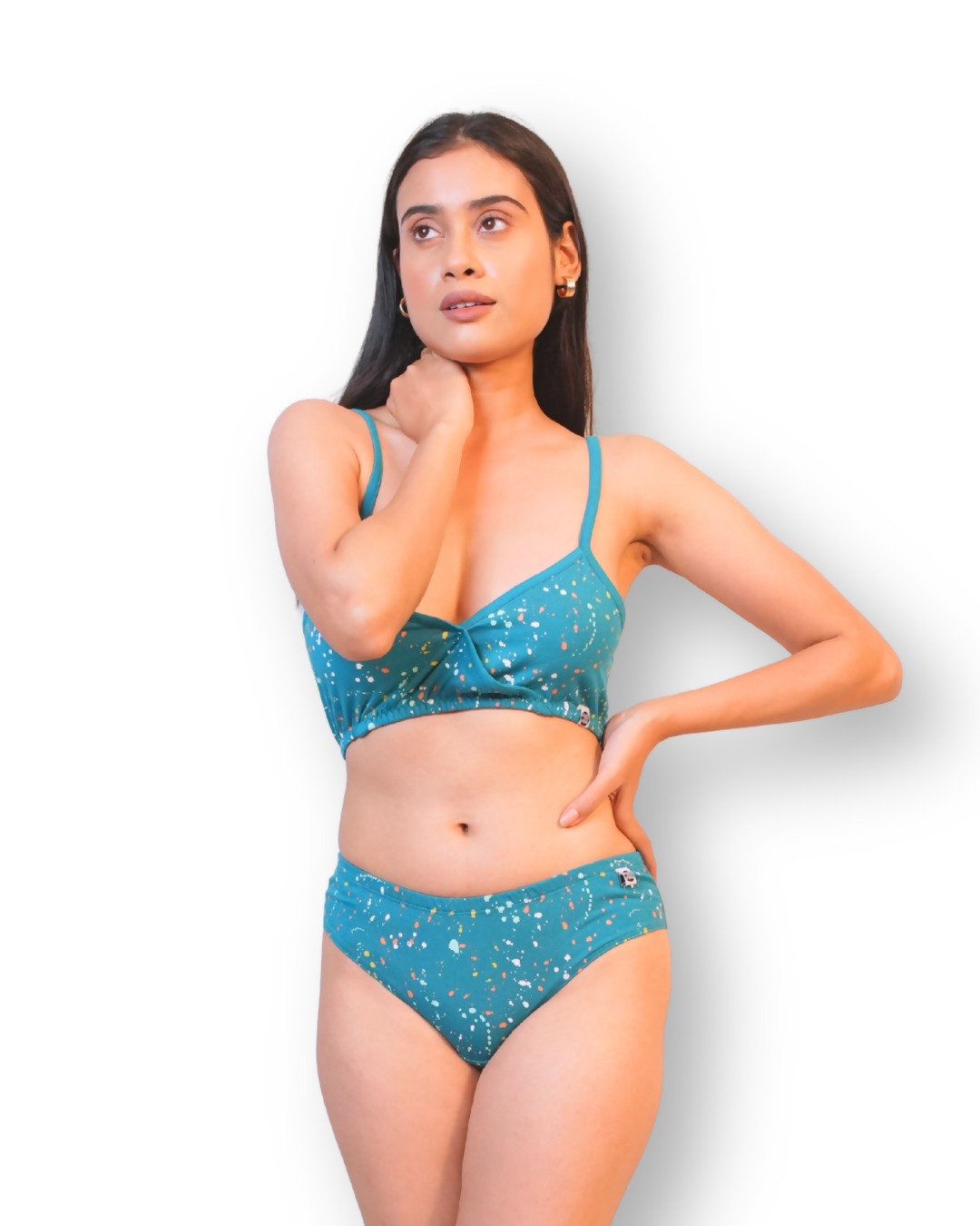 Sapphire Organic Cotton Lingerie Set