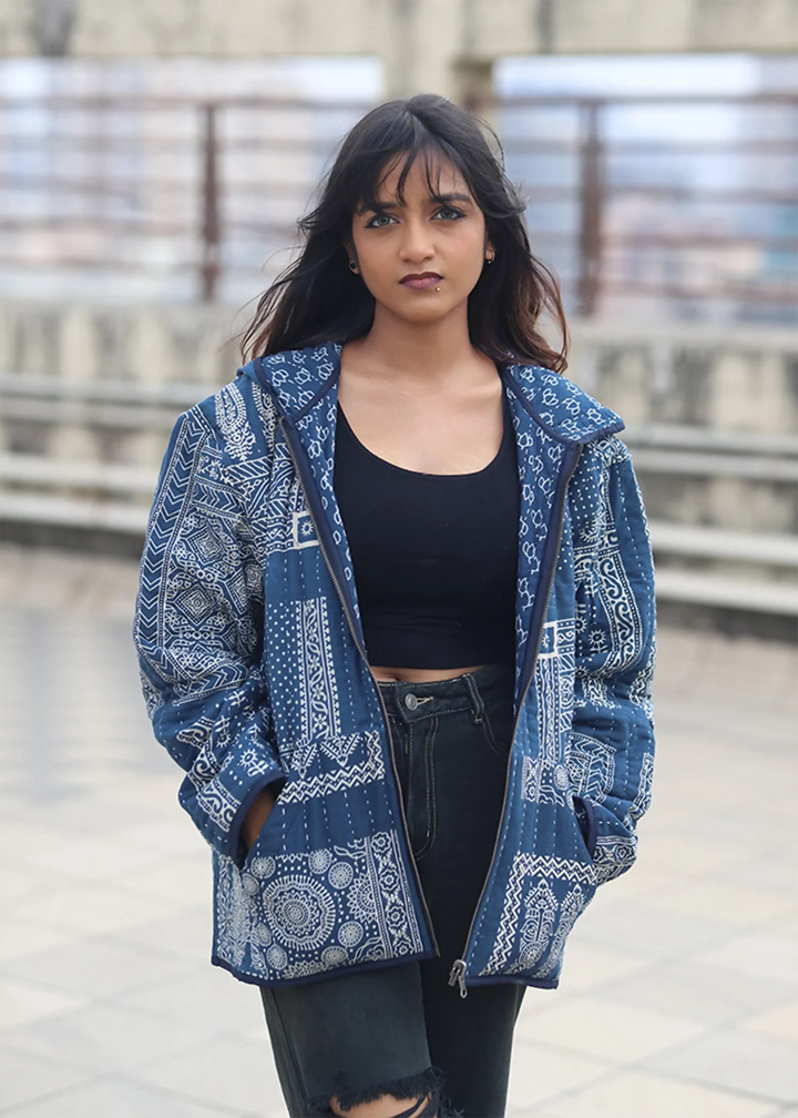 Vayu Reversible Hooded Jacket (Quilted) - Kairi