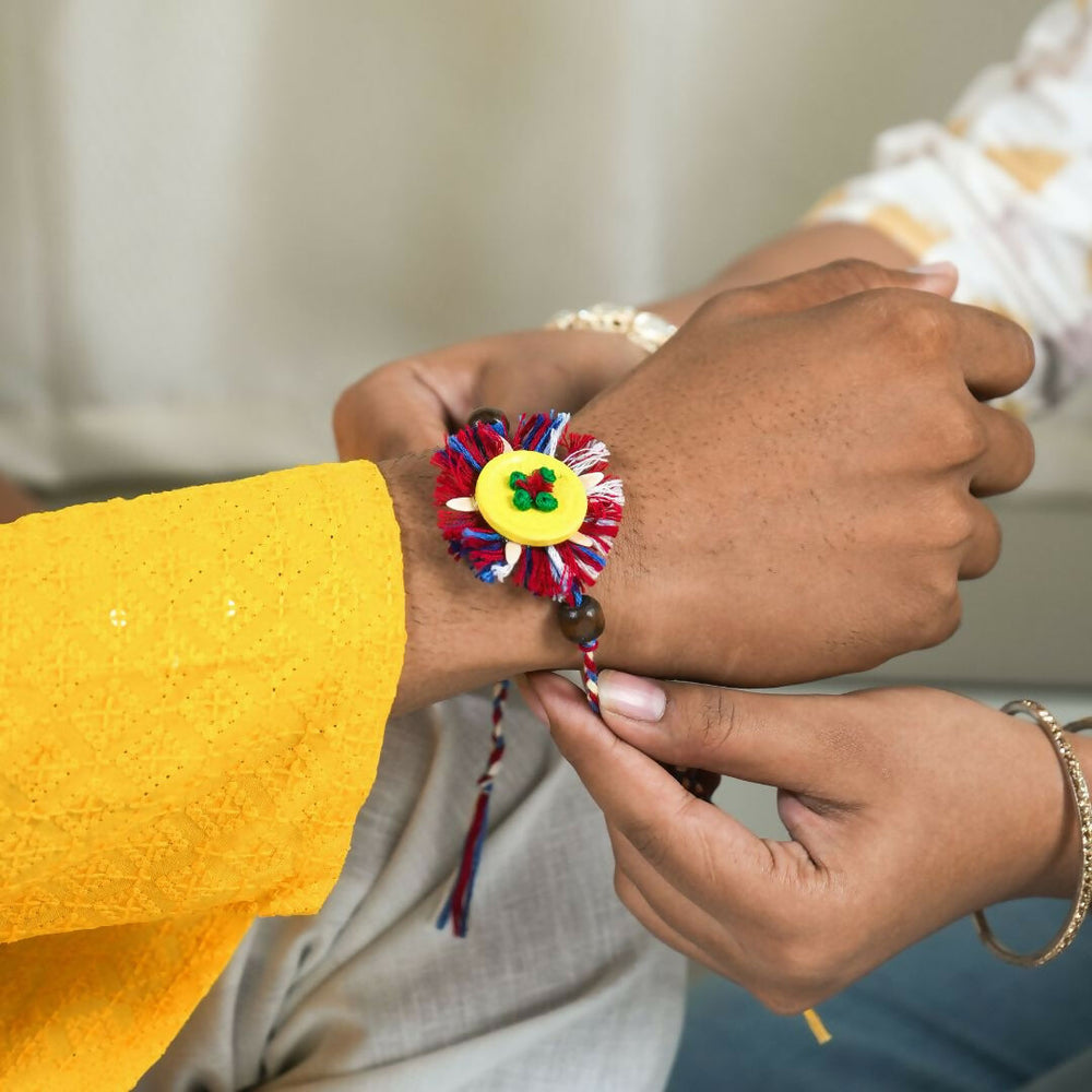 Handmade Plantable Bhai-Bhabhi Rakhi Set