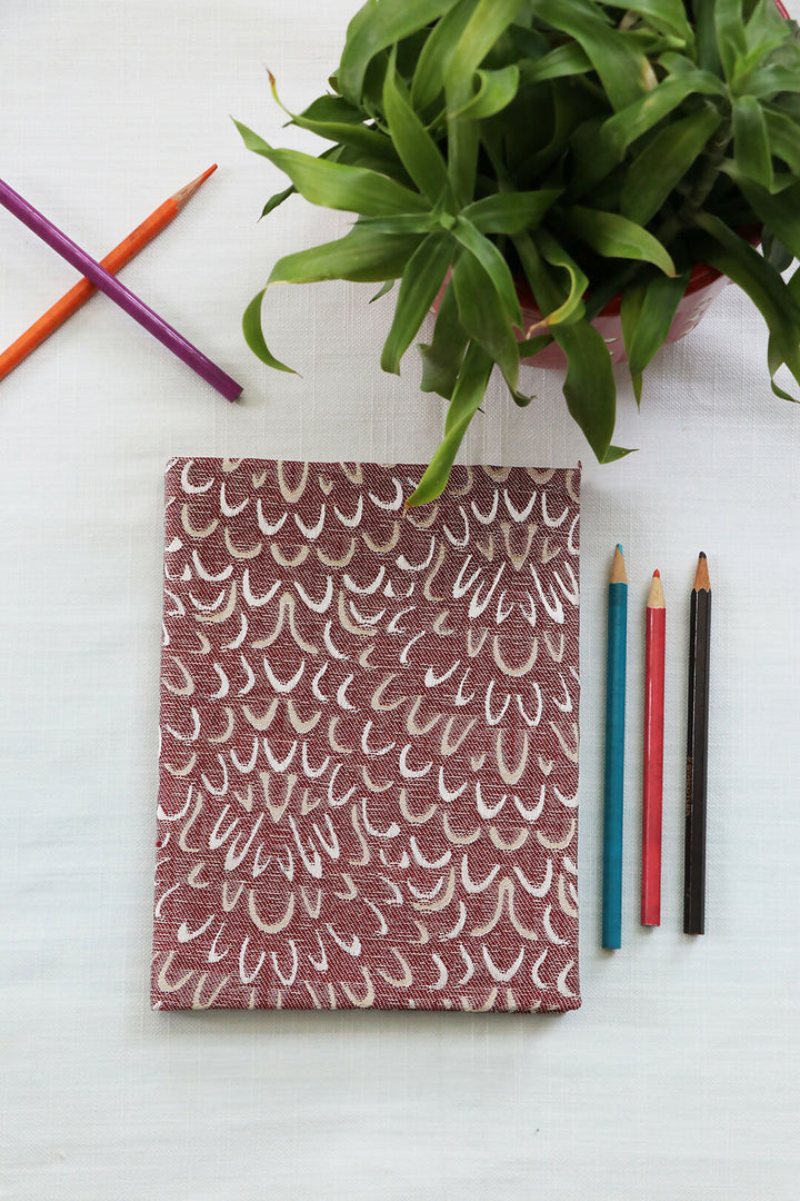 Red Printed Notebook