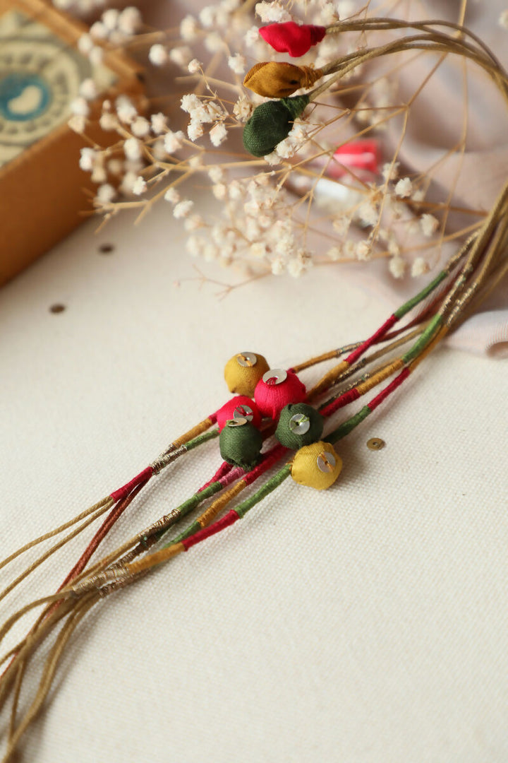 Multicolor Round Artisanal Rakhi 