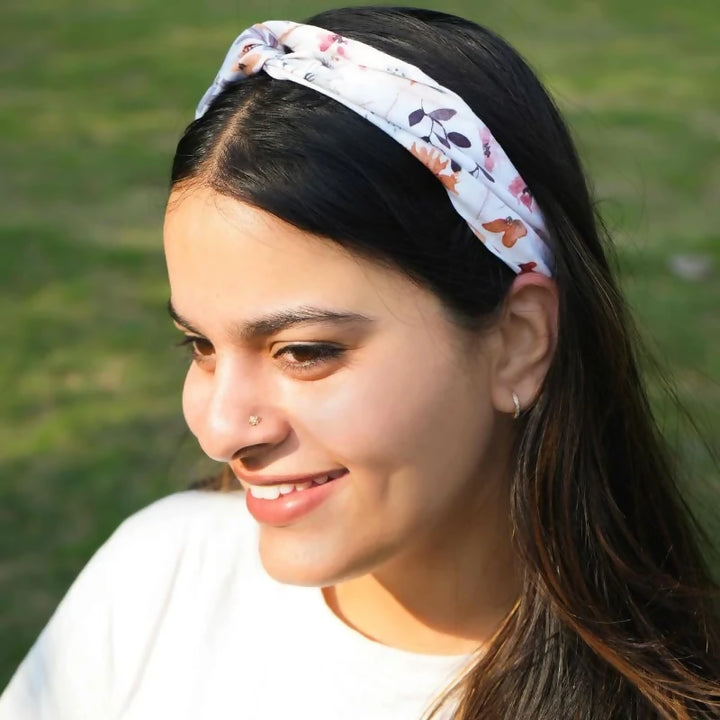 Floral Twisted Knot Headband