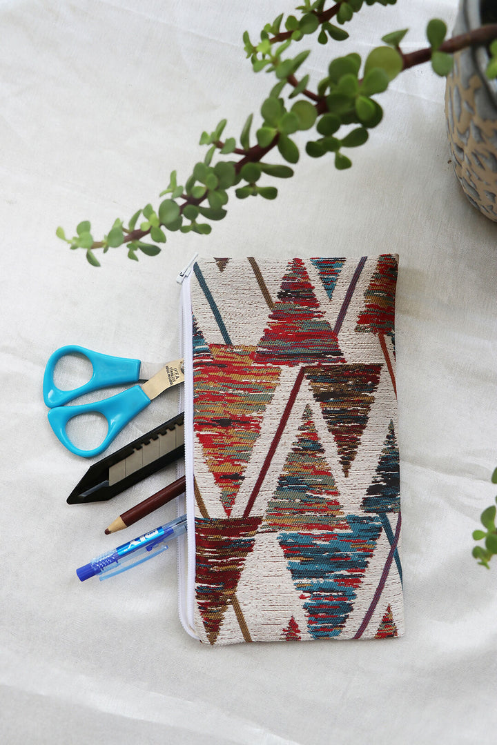 Abstract Printed Multipurpose Pouch