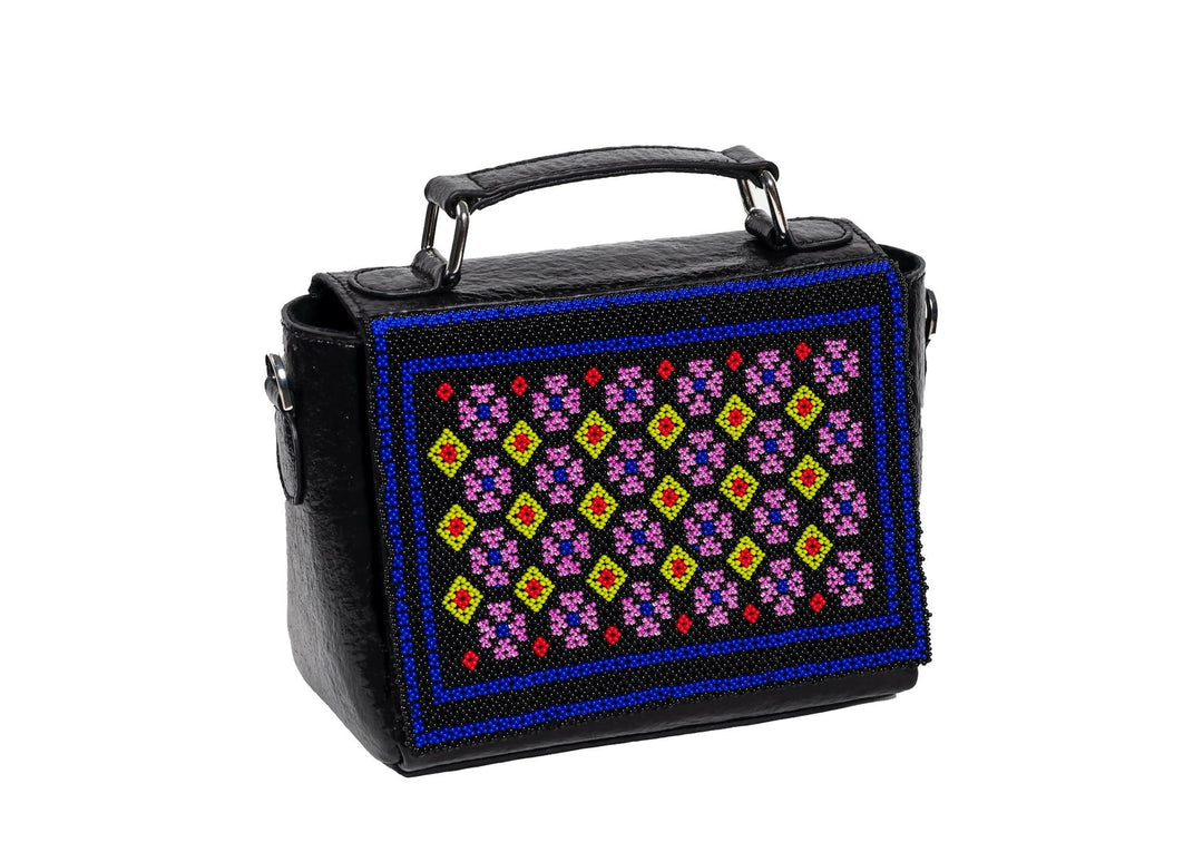 Dhara Midnight Beadwork Purse