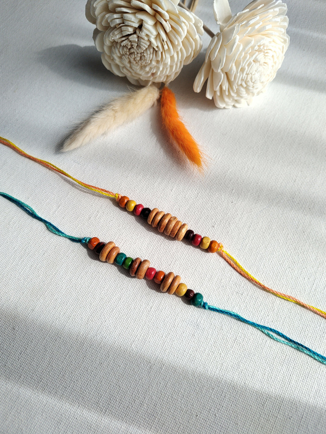 Colourful Beads Rakhi - Set of 2