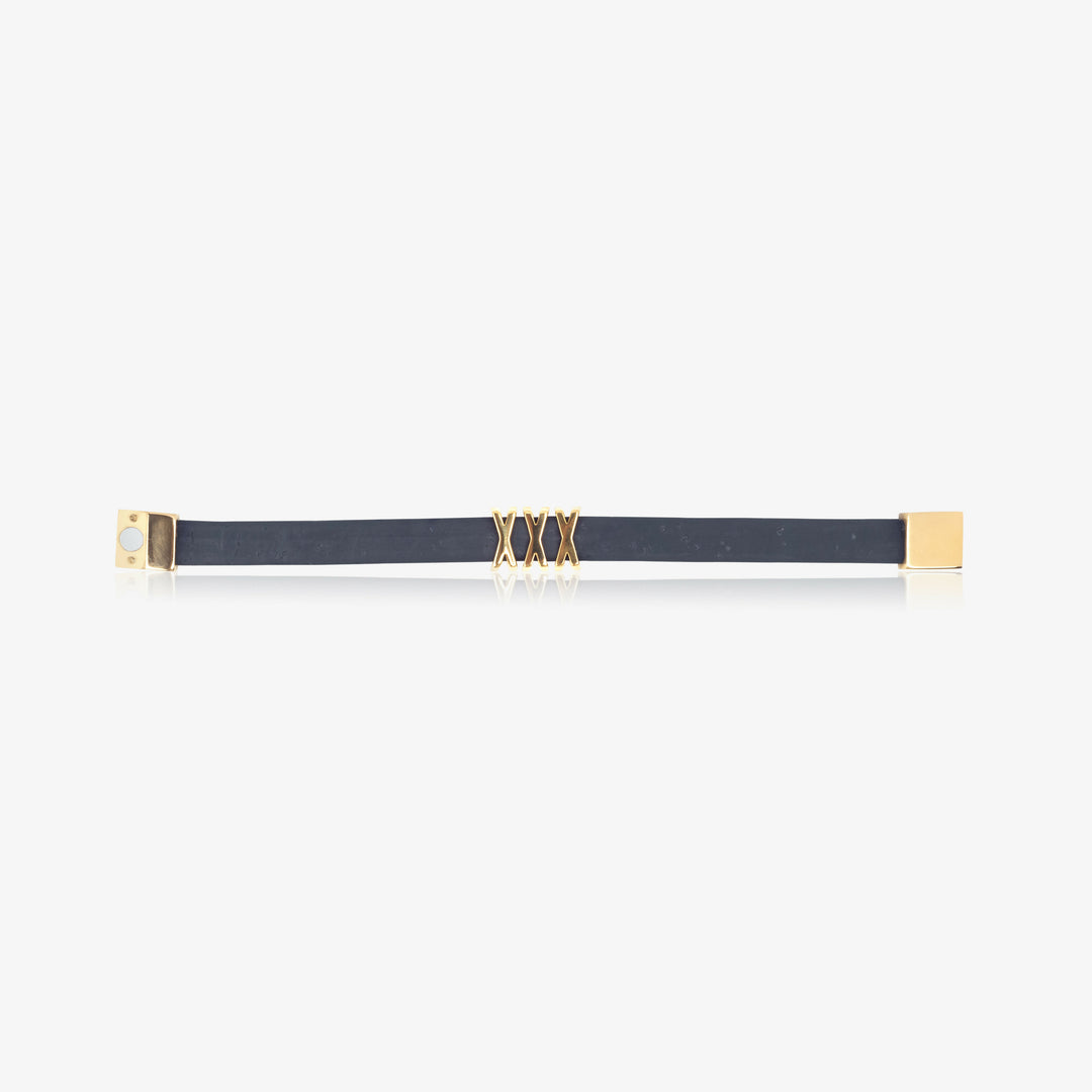 Arctic Cross Bracelet Navy Blue & Gold