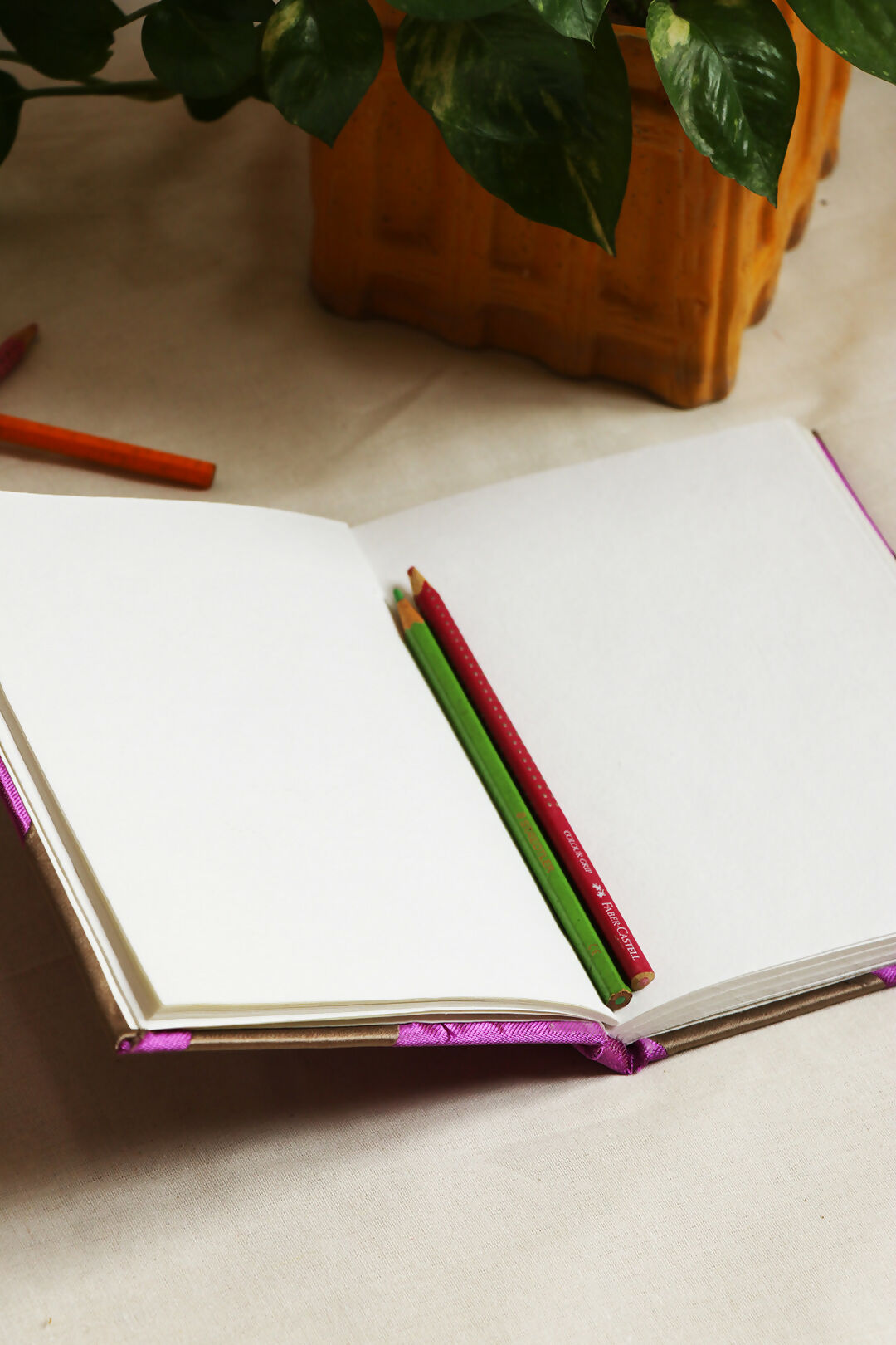 Red print notebook
