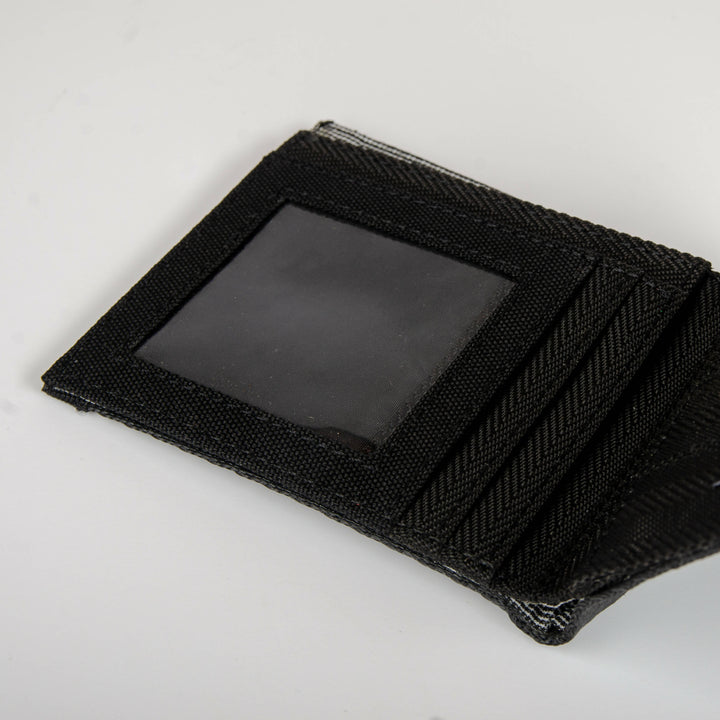 Noir Wallet in Black Rescued Car Belts