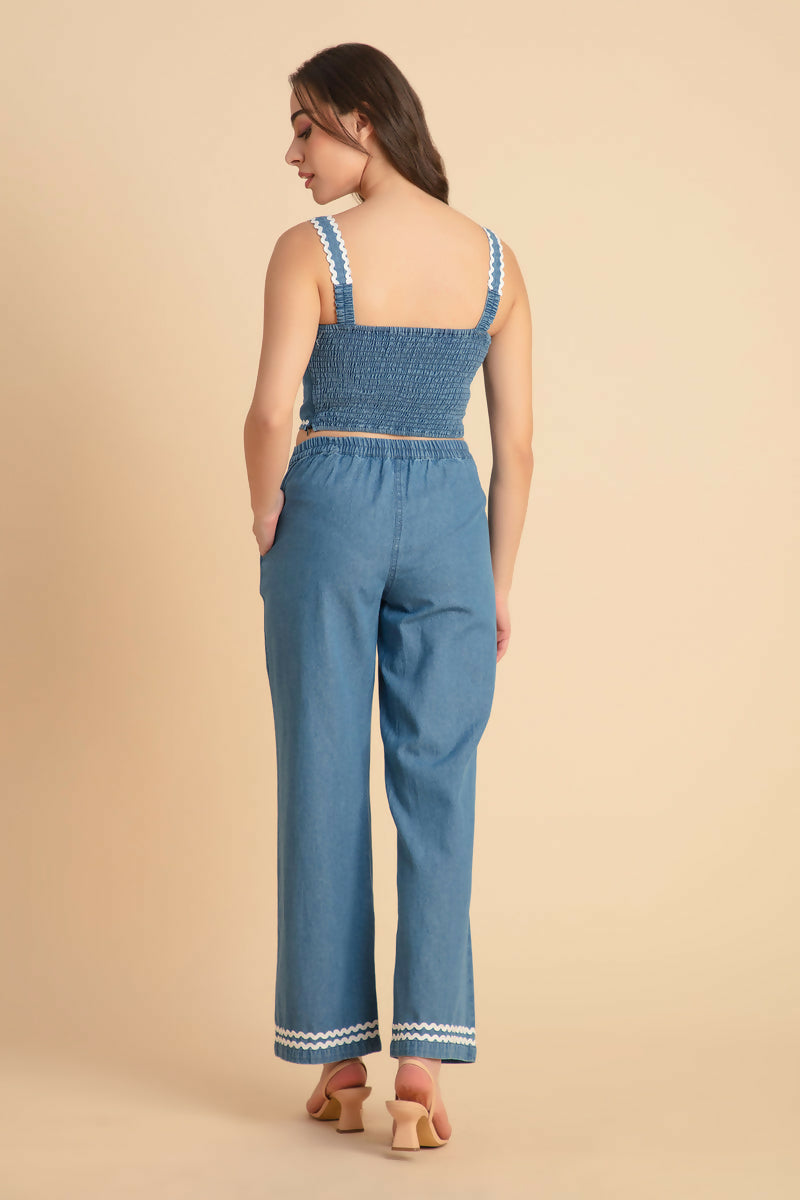 Denim Three Piece Coord Set