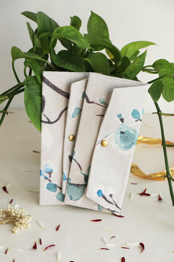 Blue Blossom Money Envelope