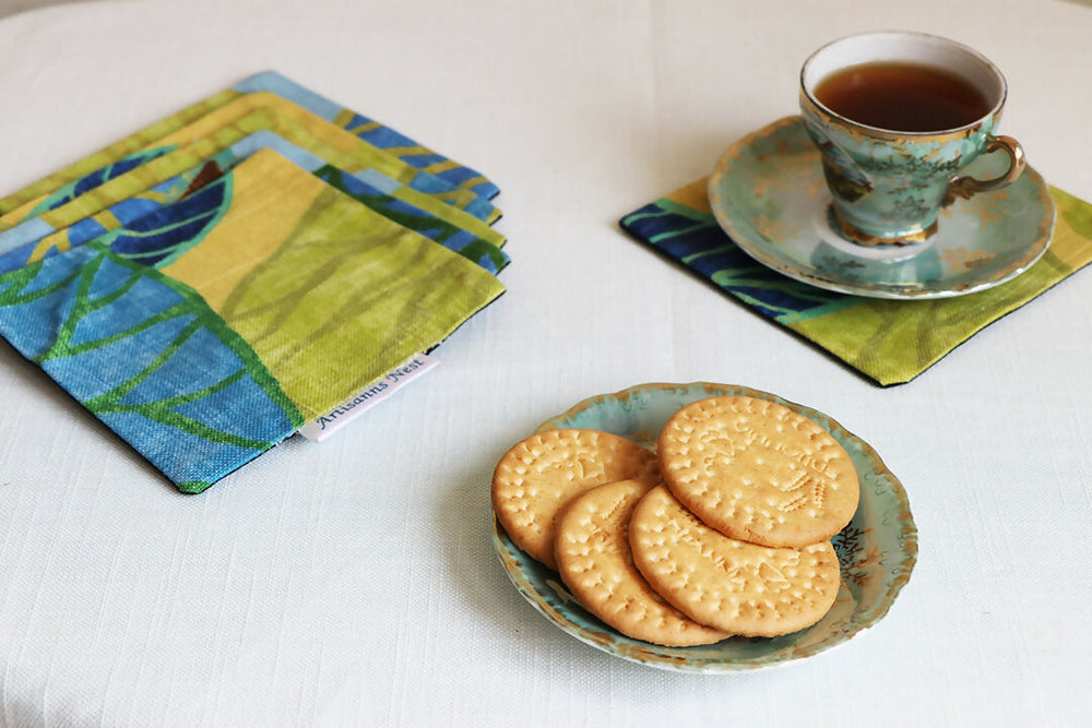 Green & Blue Coaster Set Of 6