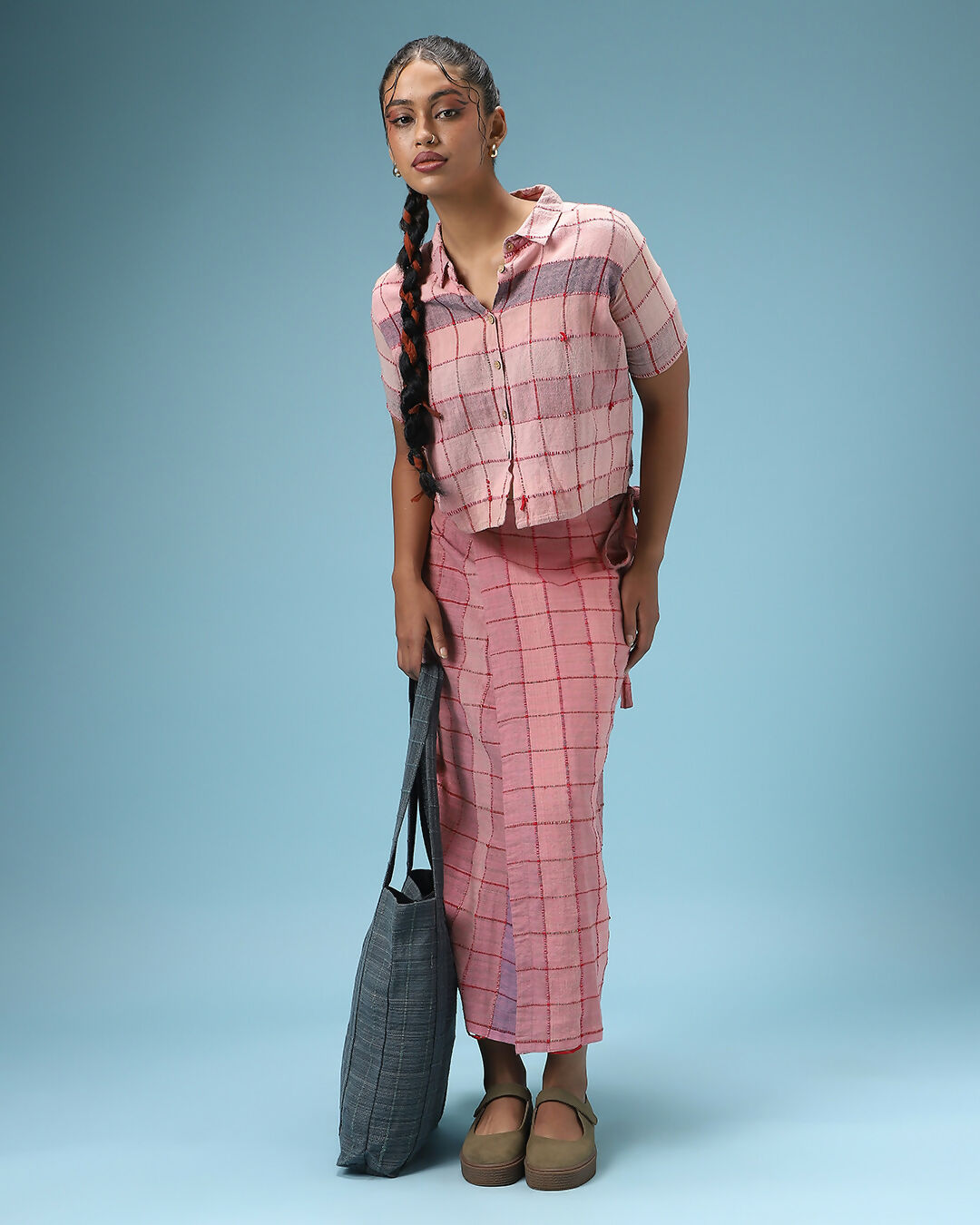 Deconstructed Sari In Pink