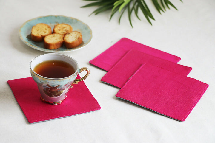 Pink Coaster Set Of 4