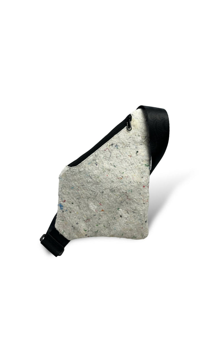 White Felt Hideaway Bag