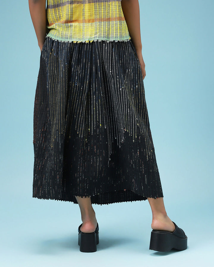 Black Drizzle Skirt