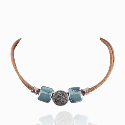 Cork Azure Seas Ceramic Necklace