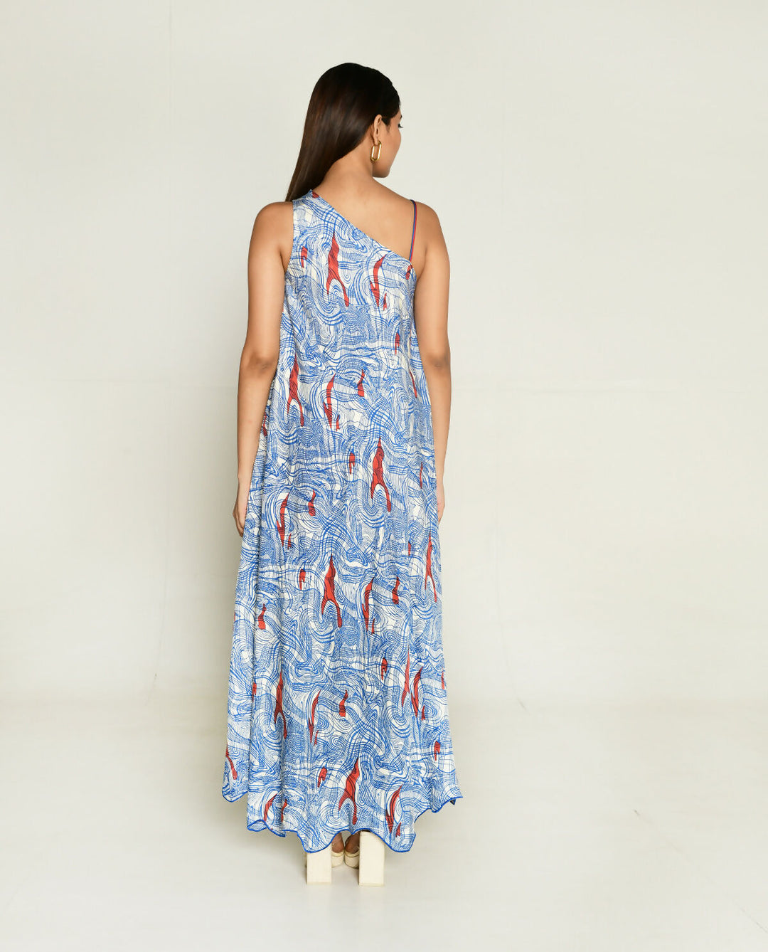 Ponzo One Shoulder Maxi Dress