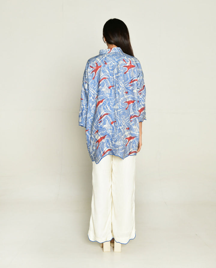 Ponzo Shirt With White Pants