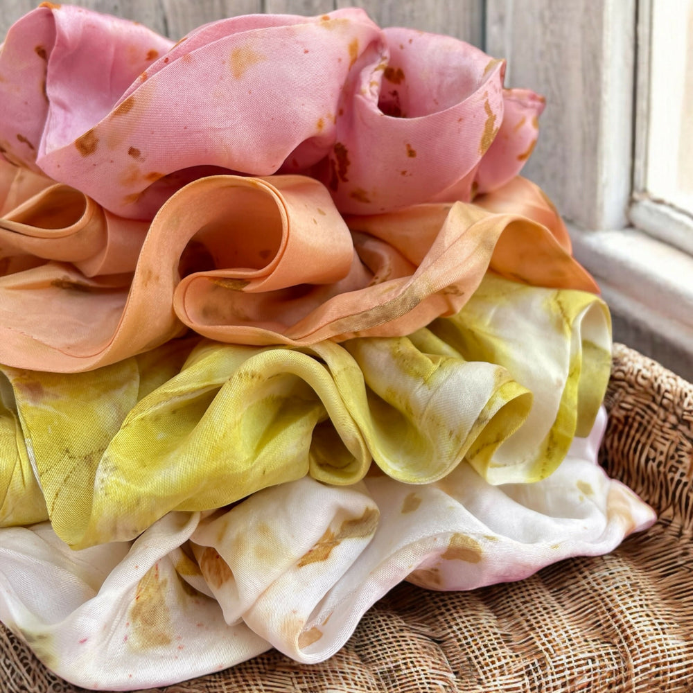 Eco-printed Scrunchies - Set of 4