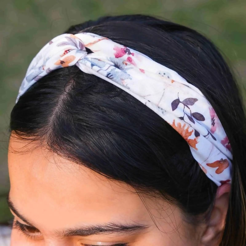 Floral Twisted Knot Headband