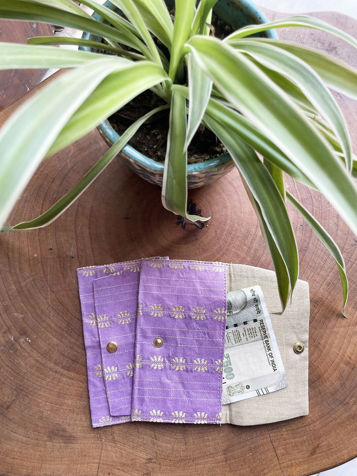 Boho Purple Printed Mini Money Envelope (Set Of 2)