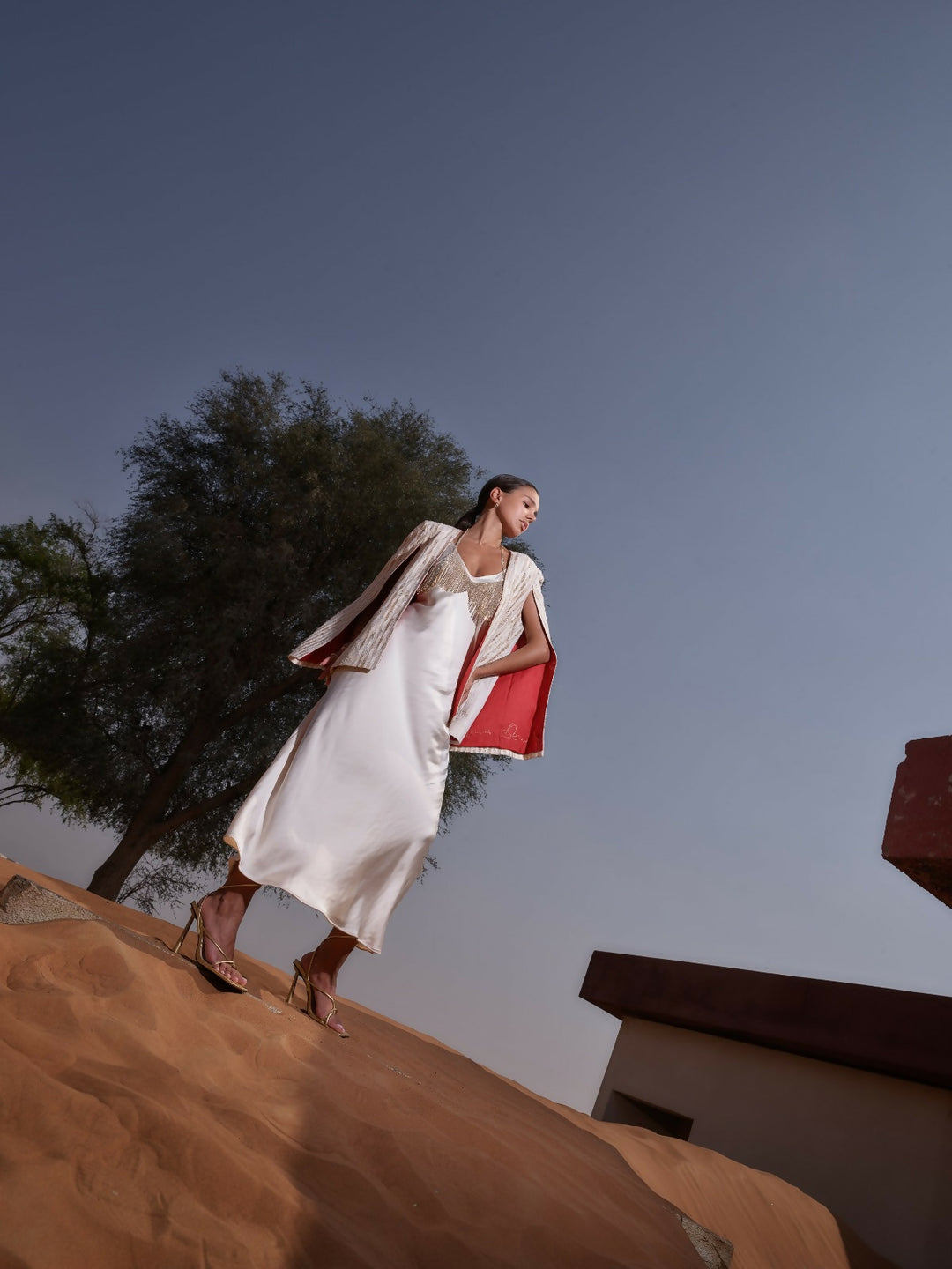 Gold and Ivory Fiza Cape
