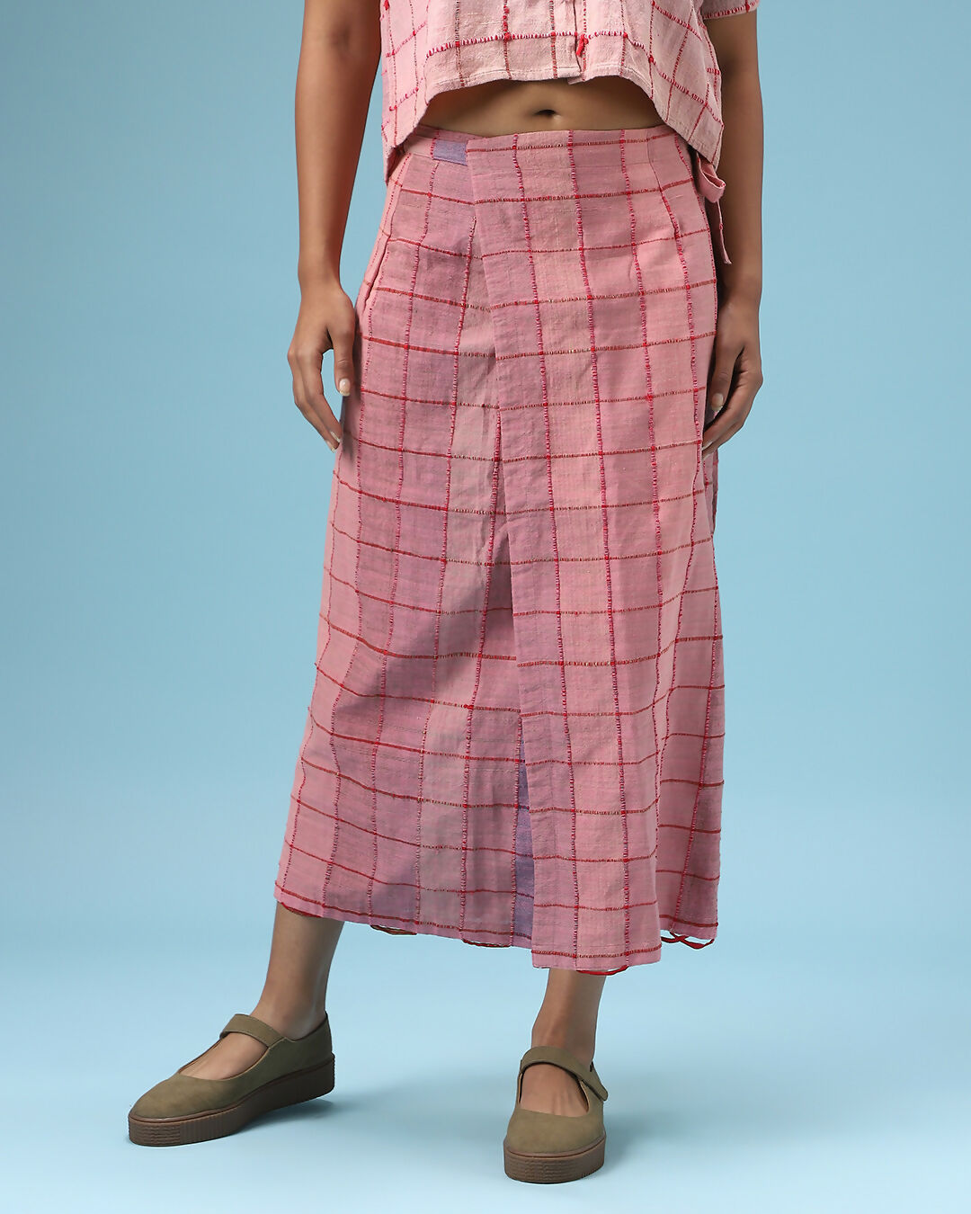Deconstructed Sari In Pink