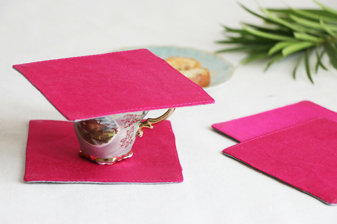 Pink Coaster Set Of 4