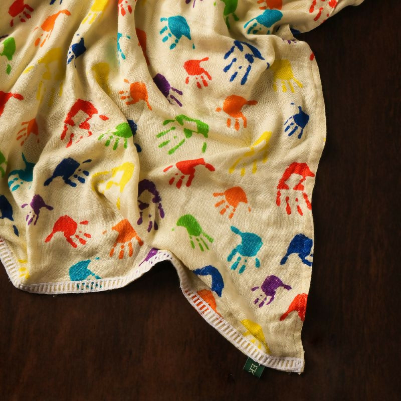 Hand-printed Muslin Stole