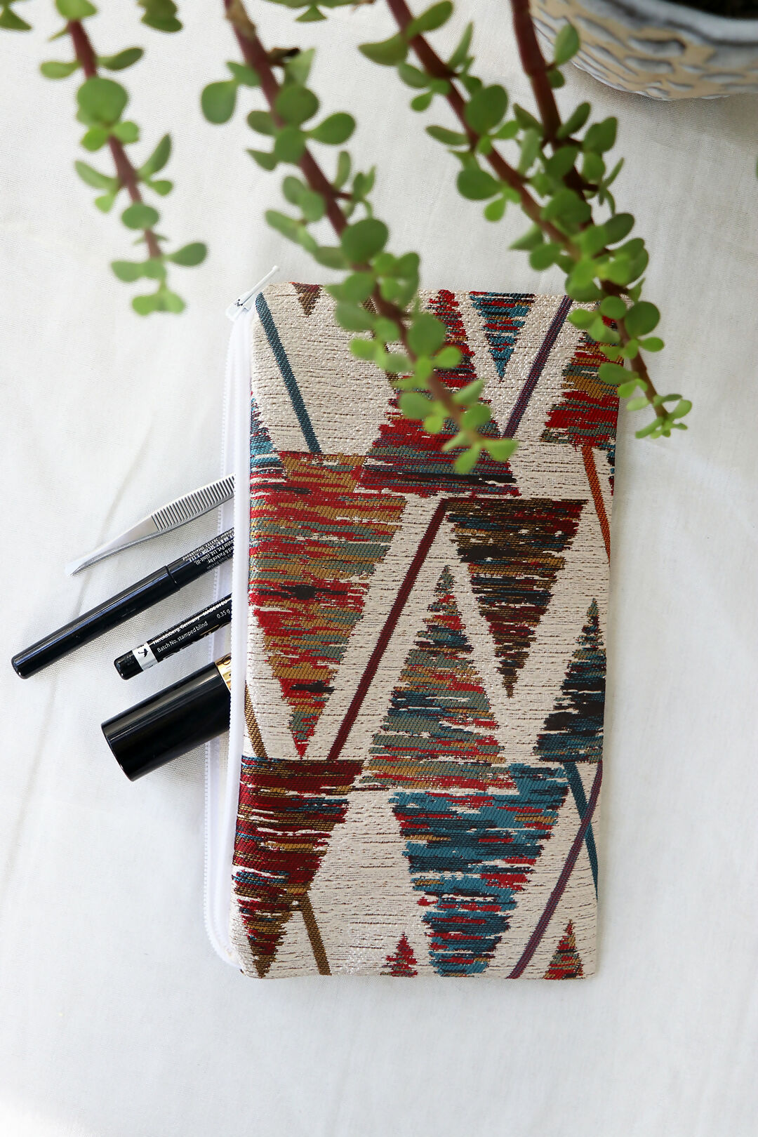 Abstract Printed Multipurpose Pouch