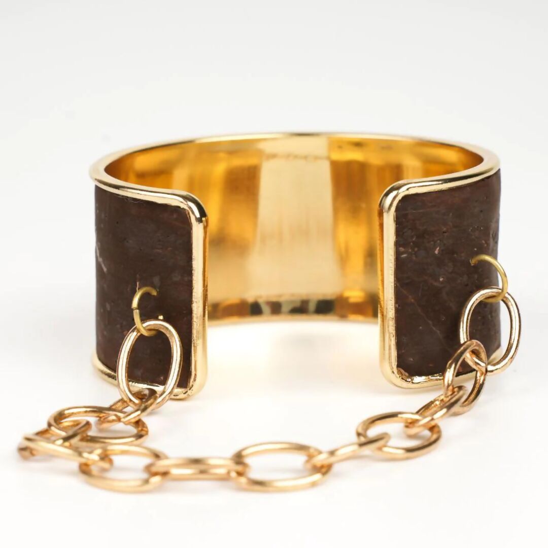 Adjustable Sepia Cuff Bracelet