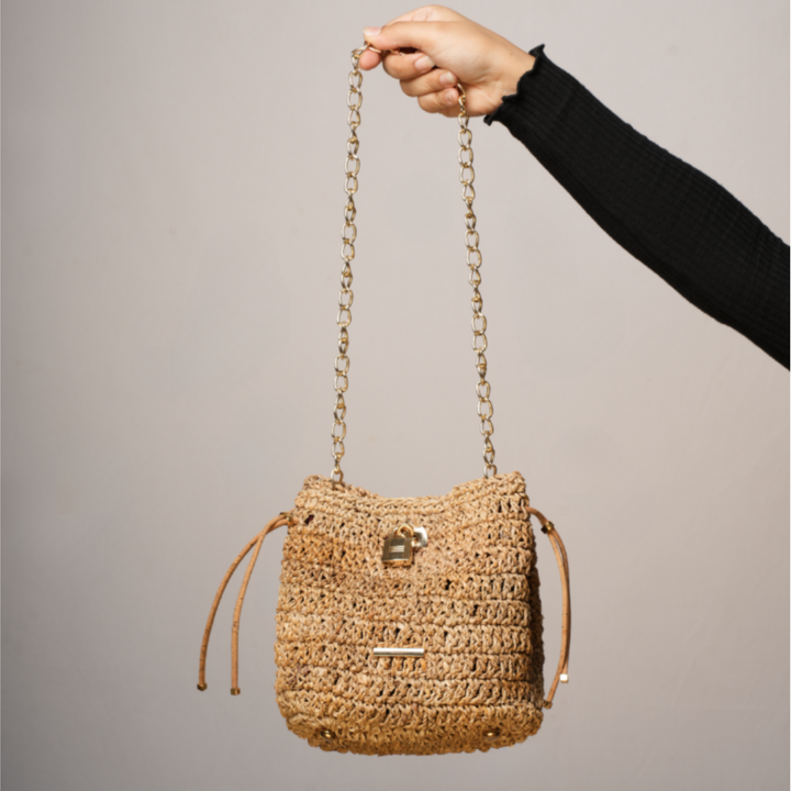 Bracelet Mini Bucket Bag - Brown